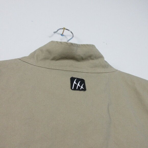 Fin Tech Men's XL Tan Full Zip Heavy-Duty Canvas Vest Multipocketed Lined 850 - Picture 8 of 11